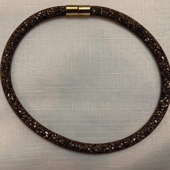 Swarovski Gold Stardust Double Bracelet/Choker - Picture 1 of 2